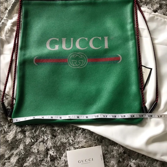 SOLD. Gucci Drawstring Back pack - Picture 3 of 6
